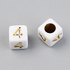 PVD Vacuum Plating Acrylic Beads LS-PACR-T010-004G-2
