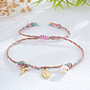 Bohemian Brass & Natural Freshwater Pearl Charm Bracelets ZD8910-6-1