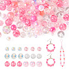 Transparent & Opaque Acrylic Bead OACR-TAC0002-08B-1