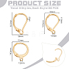 AHADEMAKER 90pc 3 Style 304 Stainless Steel Leverback Earring Findings FIND-GA0006-96G-2