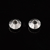 Silver Color Plated Brass Bicone Spacer Beads X-KK-EC008-S-NF-2