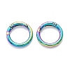 Zinc Alloy Ring Spring Gate Rings PALLOY-M194-01B-MC-3