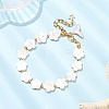 Shell Pearl Beaded Bracelets for Women BJEW-JB12426-1