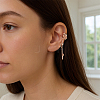 4Pcs 2 Colors Brass Cuff Earrings EJEW-HY0001-52-5