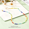 Glass Seed & Glass Pearl Beaded Necklace for Girl Women X1-NJEW-TA00007-2