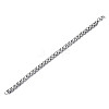201 Stainless Steel Byzantine Chain Bracelet for Men Women BJEW-S057-84-2