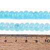Imitation Jade Crackle Glass Beads Strands GLAA-Q108-05A-A03-4