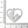 Non-Tarnish 304 Stainless Steel Pendants STAS-R116-06P-3
