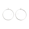 Brass Hoop Earring Findings X-KK-R112-038D-1