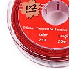 2-Ply Round Waxed Cotton Thread Cords YC-T004-01A-11-2