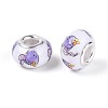 Opaque Resin European Beads RPDL-T004-01I-2