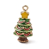 Christmas Alloy Enamel Pendants ENAM-F156-01G-04-1