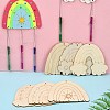 DIY Unfinished Wood Rainbow Wind Chime Kits for Children's Crafts ST-CJ0009-2-6