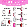 40Pcs 8 Styles Alloy Glass & Iron Rhinestone Spacer Beads FIND-TA0008-70A-4