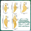 10Pcs 5 Styles Brass Pendants & Charms KK-PH0013-89-2