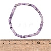 Natural Lepidolite Beads Stretch Bracelets for Men Women BJEW-JB11670-07-3