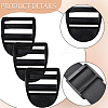 30Pcs Plastic Ladder Lock Slider Buckles KY-CY0001-23B-5