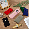 6Pcs 6 Colors Plush Cloth Watch Storage Pouches with Snap Button TP-DR0001-04-3
