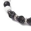 2Pcs Tibetan Style Alloy Charm Bracelets BJEW-JB12522-5