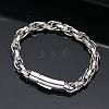 304 Stainless Steel Rope Chain Bracelets for Men Women FS-WG363AE-02-1