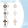 DELORIGIN 60Pcs 6 Styles Alloy Enamel Pendants ENAM-DR0001-06-2