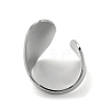 Non-Tarnish 304 Stainless Steel Open Cuff Ring X-RJEW-Q775-01P-2