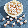 Shell Pearl Round Charms PALLOY-AB00020-4