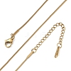 10Pcs 0.9MM 304 Stainless Steel Round Snake Chain Necklaces NJEW-G203-03G-3