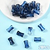 20Pcs Transparent Acrylic Beads Ink Wind Gradient Effect OACR-YW0003-20F-1