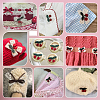 24Pcs 12 Styles Polyester Iron on Sew on Patches DIY-PH0038-32-3