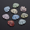 Transparent Baking Painted Glass Pendants DGLA-Q025-001-1