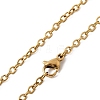 304 Stainless Steel Cable Chain Necklaces STAS-O053-06G-2