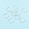 925 Sterling Silver Hoop Earrings STER-P047-13C-S-1