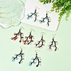 Glass Seed Bead Dangle Earrings EJEW-MZ00770-1