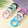 9Pcs Ring Food Grade Eco-Friendly Silicone Focal Beads JX895G-5