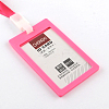 Frosted Plastic Neck Strap Card Holders X-AJEW-R043-A05-2