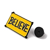 BELIEVE Word Alloy Enamel Pins JEWB-A024-16-3