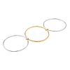 Two Tone 304 Stainless Steel Multi-strand Bangles BJEW-K271-02GP-4