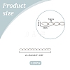 120Pcs 304 Stainless Steel Curb Chains Extender STAS-UN0059-36P-2