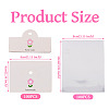 100Pcs Flower Print Foldable Paper Hanging Header CDIS-TA0001-26-3