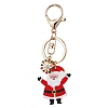 Christmas Theme Printed Acrylic Pendants Keychain KEYC-JKC00887-4