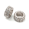 Rhodium Plated 925 Sterling Silver Spacer Beads STER-K176-05P-3