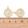 Valentine's Day Brass Micro Pave Clear Cubic Zirconia Pendants KK-A304-24E-G-2