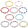 10Pcs 10 Style Handmade Polymer Clay Heishi Surfer Stretch Bracelets Set BJEW-SW00048-1