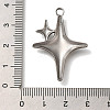 304 Stainless Steel Pendants STAS-H223-18AS-01-3