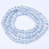 Electroplate Glass Beads Strands EGLA-A034-P6mm-A-3