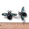 Tibetan Style Alloy Insect Brooches JEWB-A021-03AS-09-3
