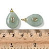 Dyed Natural White Jade Pendants G-H328-01G-B04-3