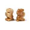 Natural Topaz Jade Horse Figurine DJEW-N005-01E-2