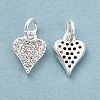 Rack Plating Brass Micro Pave Clear Cubic Zirconia Pendants KK-E081-13S-3